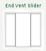 End Vent Sliding Window XOX Slider