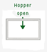 Hopper Window Top Opening Crank